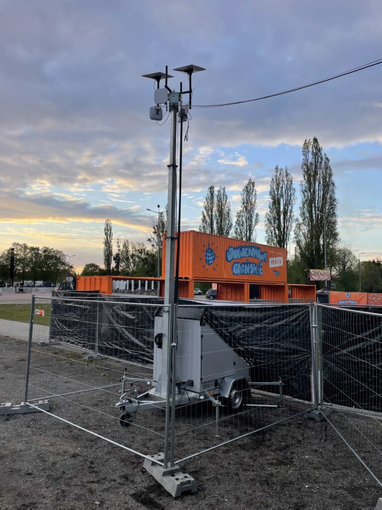 Mobilna infrastruktura WiFi podczas Juwenaliów Gdańskich 2026 na Placu Zebrań Ludowych